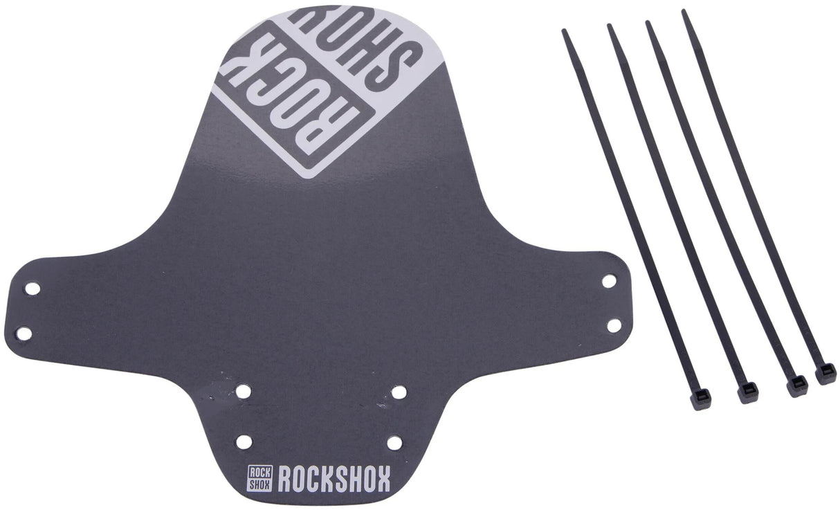 RockShox Schmutzfänger, Vorderrad-Kotflügel, Clip-on-Kotflügel RS, schwarz, silber glänzend