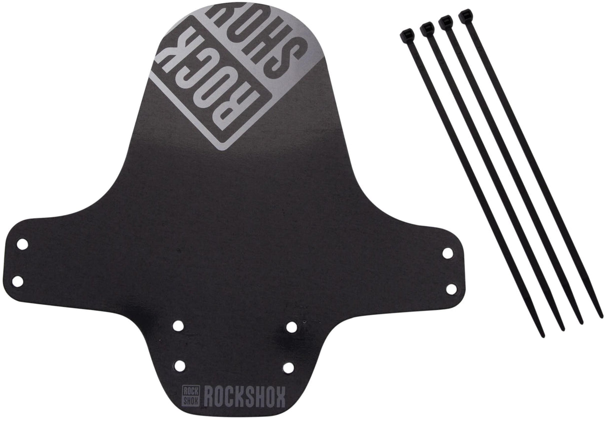 RockShox Schmutzfänger, Vorderrad-Kotflügel, Clip-on-Kotflügel RS, schwarz, silberfarben, gebrochenes Weiß