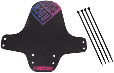 RockShox Schmutzfänger, Vorderrad-Kotflügel, Clip-on-Kotflügel RS, schwarz, rosa, offblue