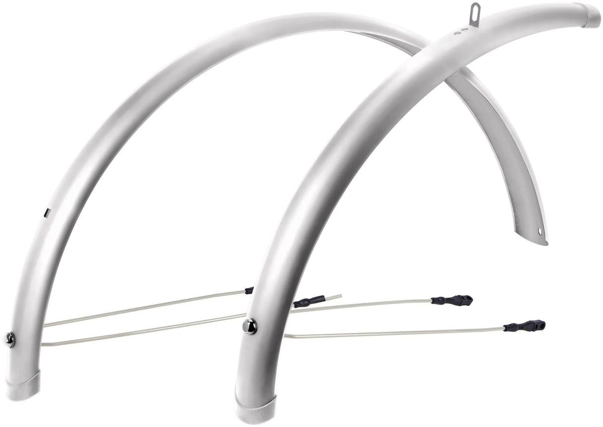 Contec Kotflügelset Spritzschutz CT Kotflügel Spritzschutz 26 60mm Silber glänzend