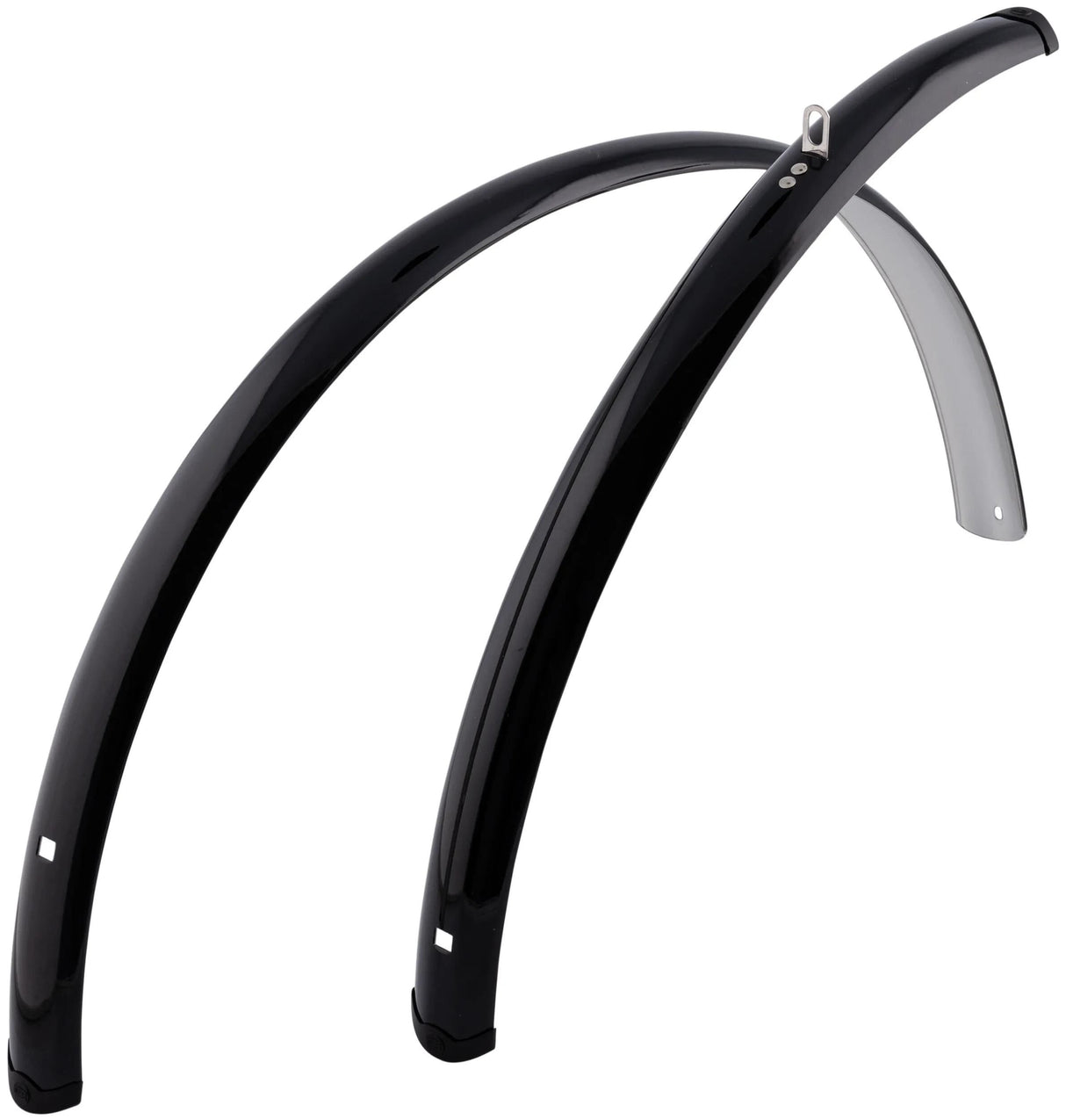 Contec Kotflügelset Spritzschutz CT Kotflügel Spritzschutz 28 48mm schwarz glänzend