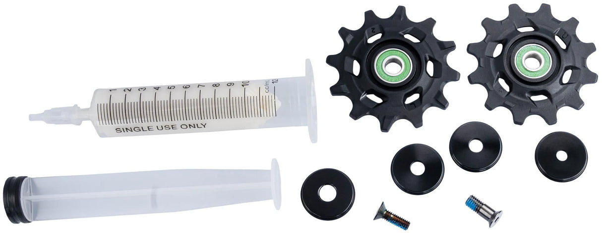 Sram-Umwerfer-Räder-Set, Riemenscheiben-Set, rot, xplr, Etap-Achsen