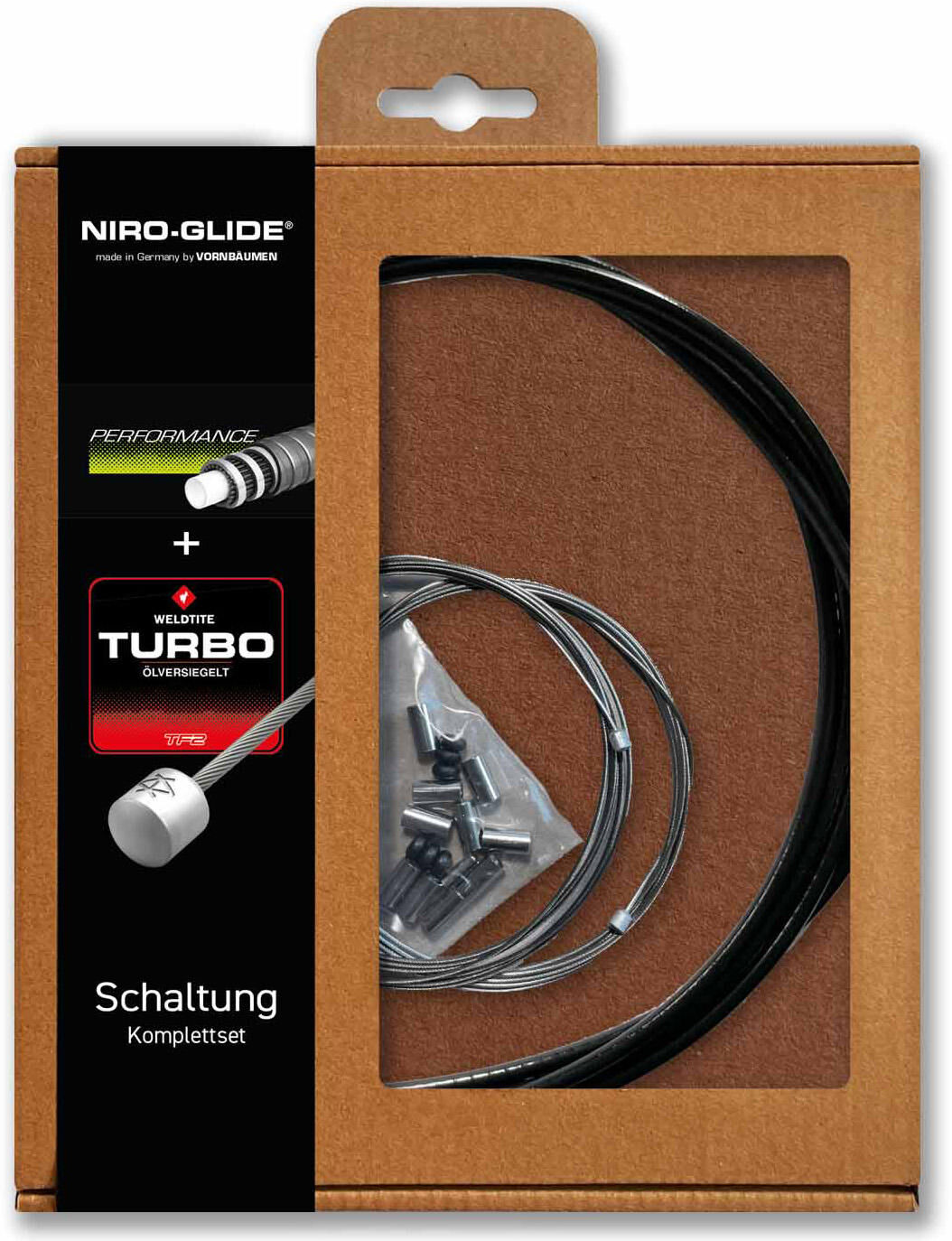 Niro-Glide Schaltzugset Performance Fasi Derail.Cab.Set Turbo Plus F.MTB ATB Road