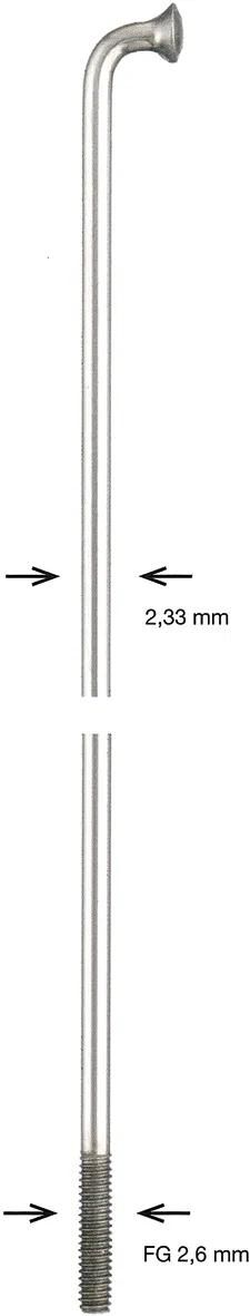 Alpina Speichenspeiche Zink 2,34x296 mm