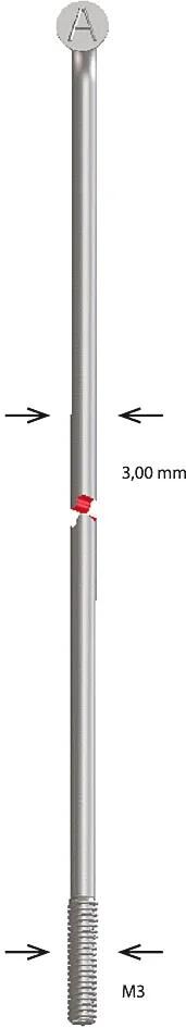 Alpina Speichenspeiche Zink M3x190 mm