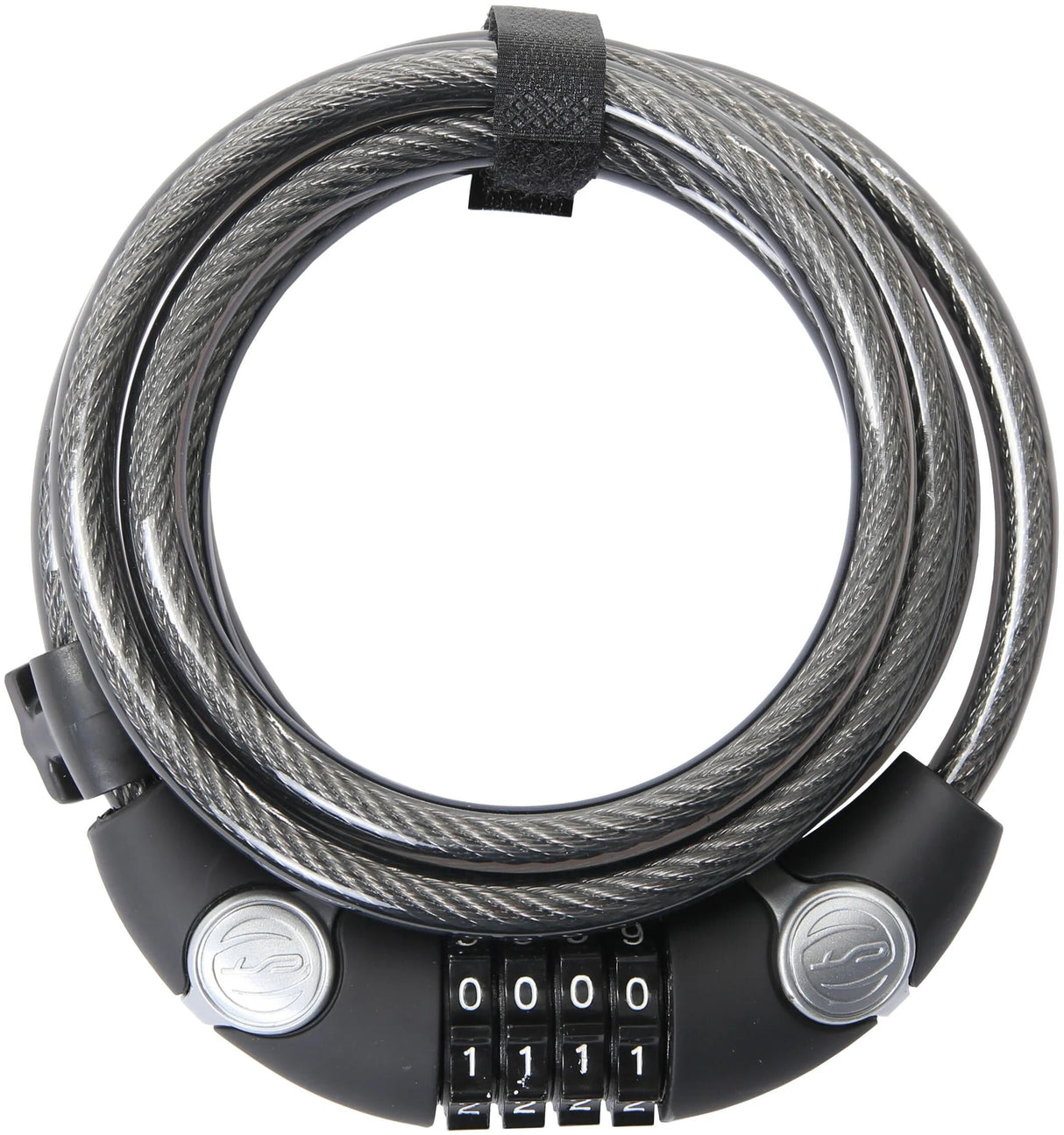 Contec Zahlenspiralkabelschloss Ecoloc ct Spiralkabelschloss Ecoloc 10 mm x 185 cm schwarz