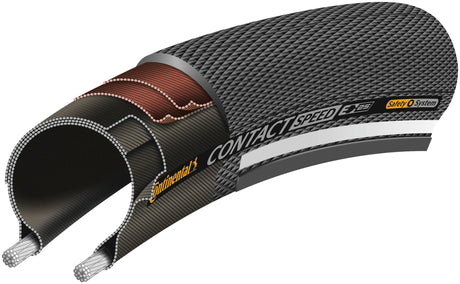 Kontaktgeschwindigkeit des Continental-Reifens, Kontaktgeschwindigkeit des Conti-Reifens 28-406 b b