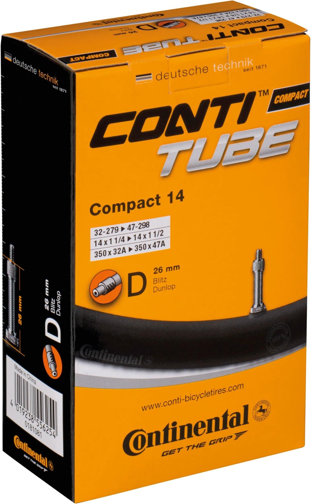 Continental Schlauch kompakt 14 Conti Schlauch kompakt 14 32 47-279 298 D26