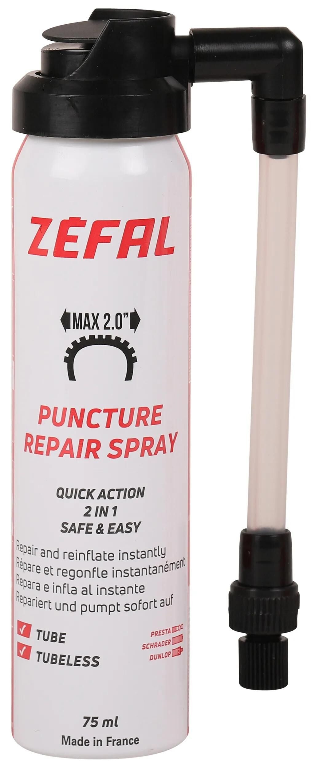 Zéfal Reifendichtspray Reparaturspray Pannenspray Rep. 75 ml sprühen