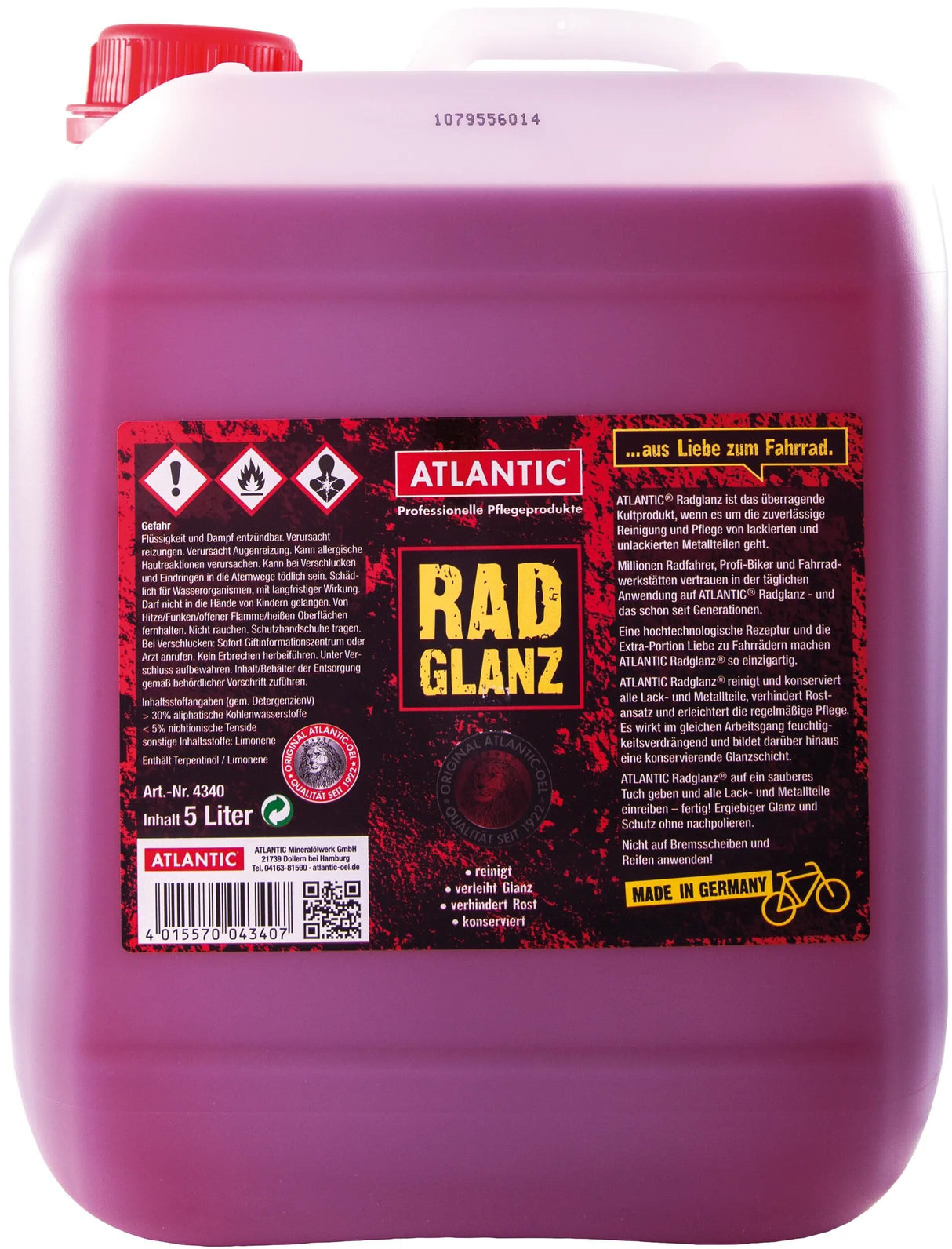 Atlantic Fahrradreiniger Radglanz Radglanz 5l