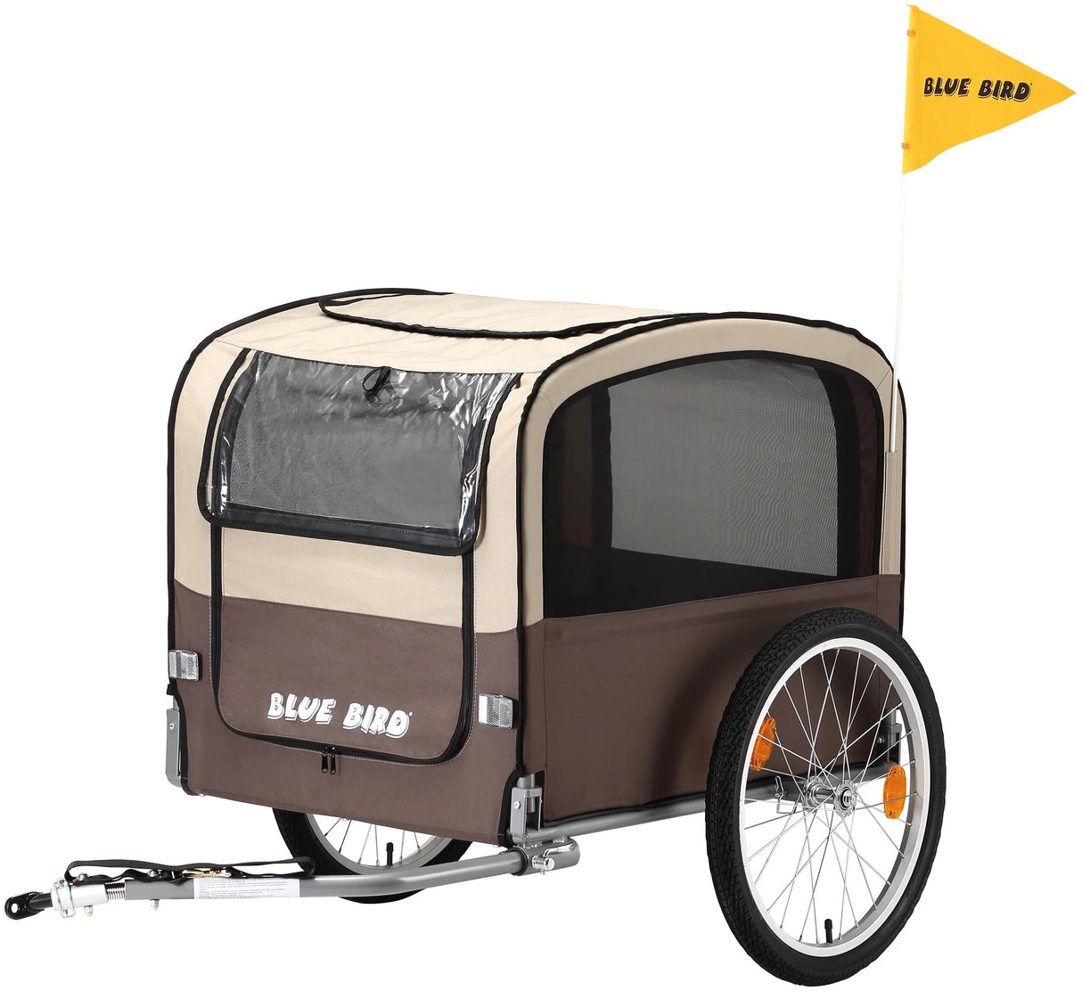 Blue Bird Fahrrad Hundewagen Hundeanhänger 20 braun beige