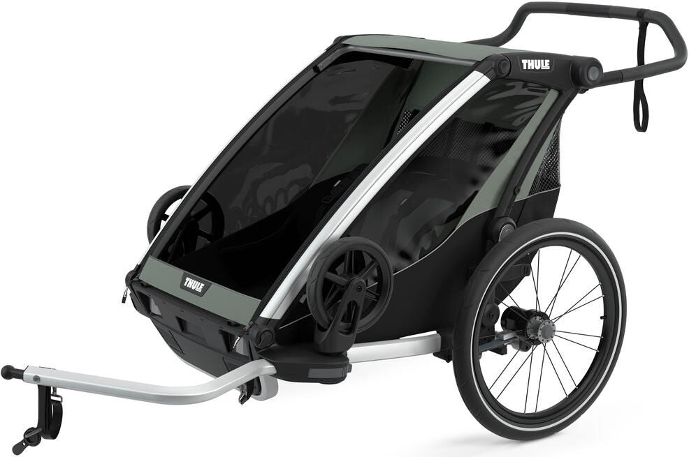 Thule Fahrrad-Kinderanhänger Chariot Lite Double. Kinderanhänger Chariot Lite 2 aga.grün