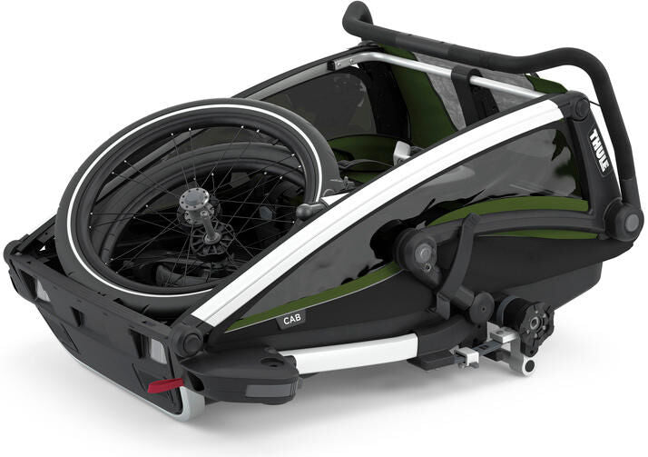 Thule Fahrrad-Kinderanhänger Chariot Cab Double. Kinderanhänger char. cab 2 aku cyp.grün