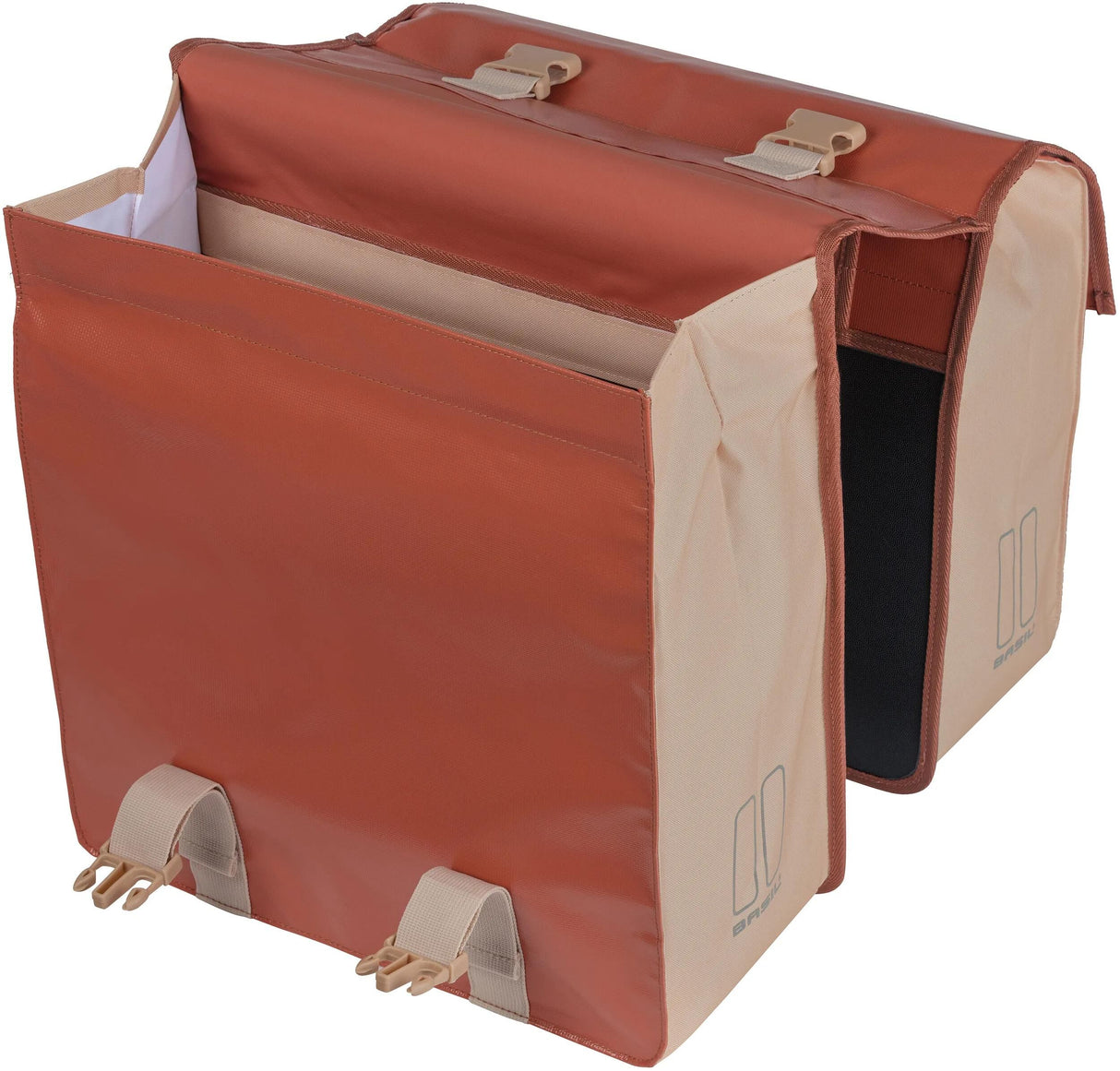Basilikum Urban Load Doppelfahrradbeutel, rot, wasserdicht, 48-53L