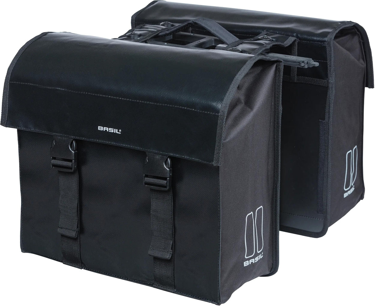 Basil Doppelte Fahrradtasche Urban Load Mik 48-53 Liter – Schwarz