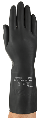 Ansell-Produkte Handschuh Alphatec 87 118 Naturkautschuk Größe S 6 5