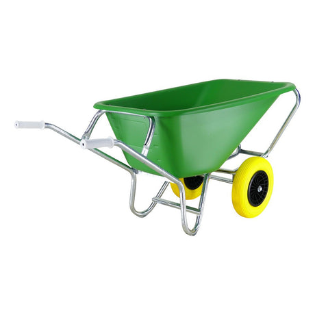 Fort Products Schubkarre f s 165l grüner HDPE-Behälter 2 Räder nie wieder undicht