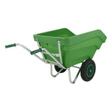 Fort producten kiep kruiwagen f s 300l groen 2 luchtwiel