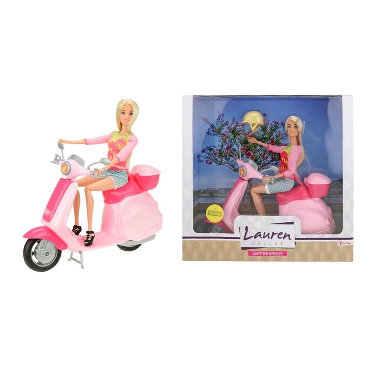 Toi-Toys Toi Toys Teenie-Puppe auf Roller