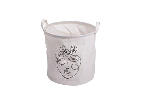 Gusta Aufbewahrungstasche Vorderseite ø30x30cm weiß