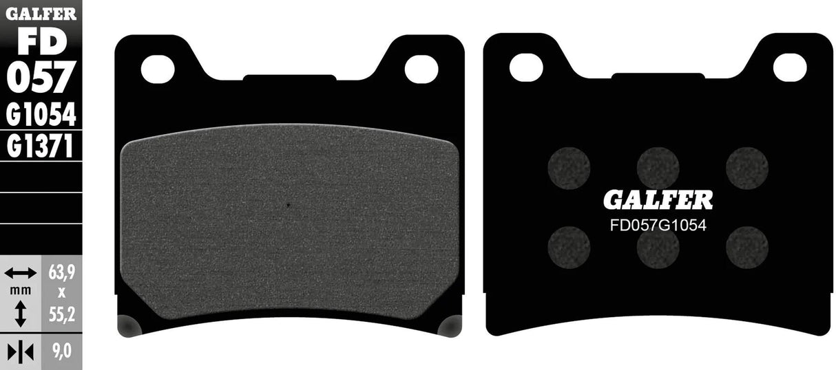Galfer Bremsbeläge fd057 Bremsbelag fd057 g1054 organisch