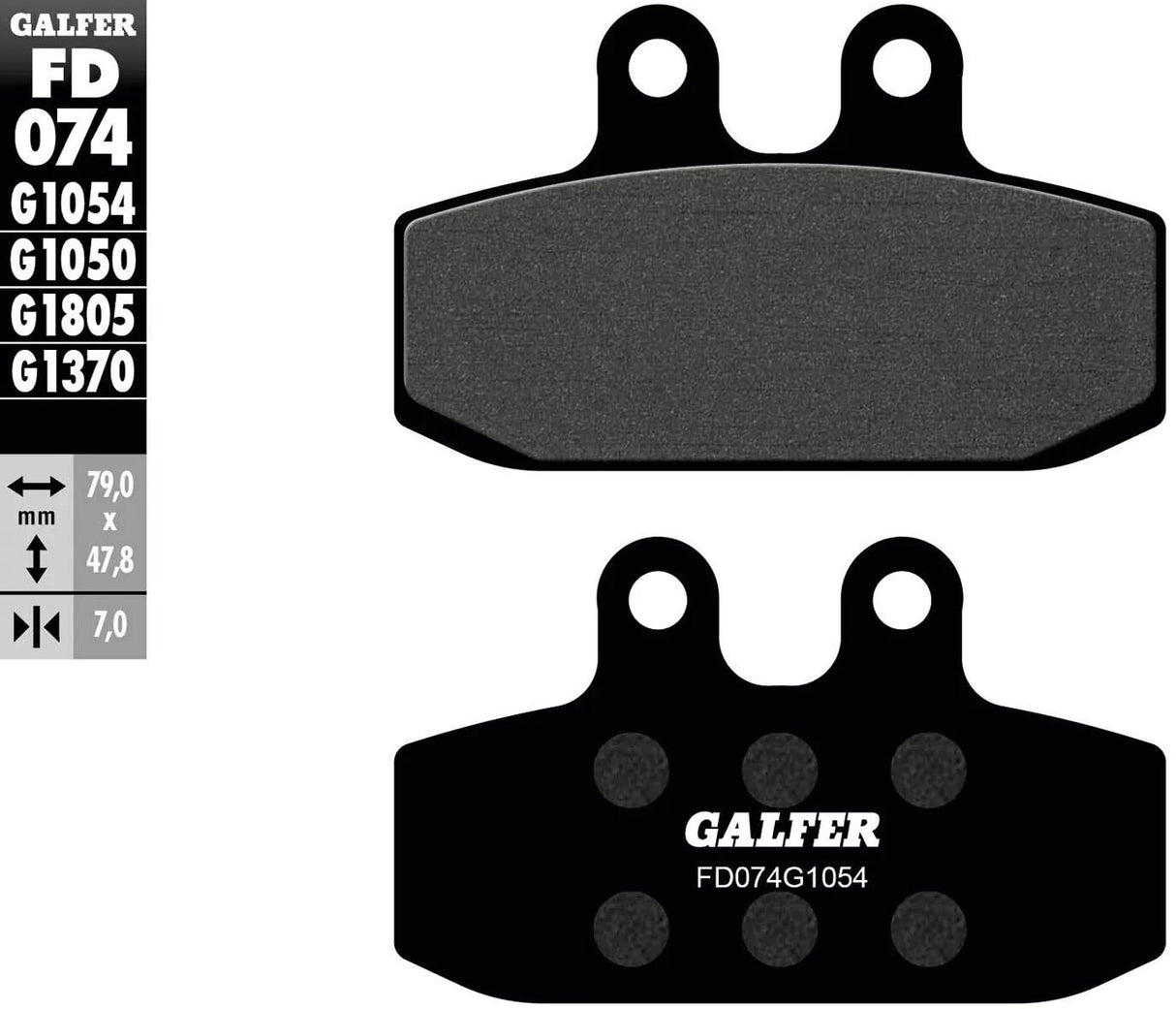 Galfer Bremsbeläge fd074 Bremsbelag fd074 g1054 organisch