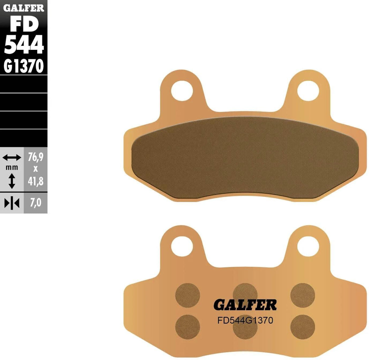 Galfer Bremsbeläge fd544 Bremsbelag fd544 g1370 Sint.Metal Street
