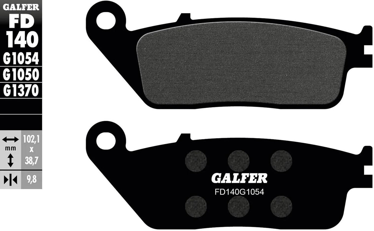Galfer Bremsbeläge fd140 Bremsbelag fd140 g1054 organisch