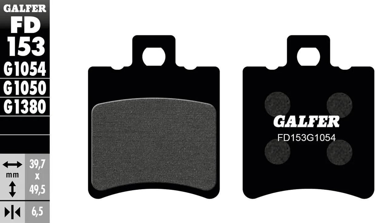 Galfer Bremsbeläge fd153 Bremsbelag fd153 g1054 organisch