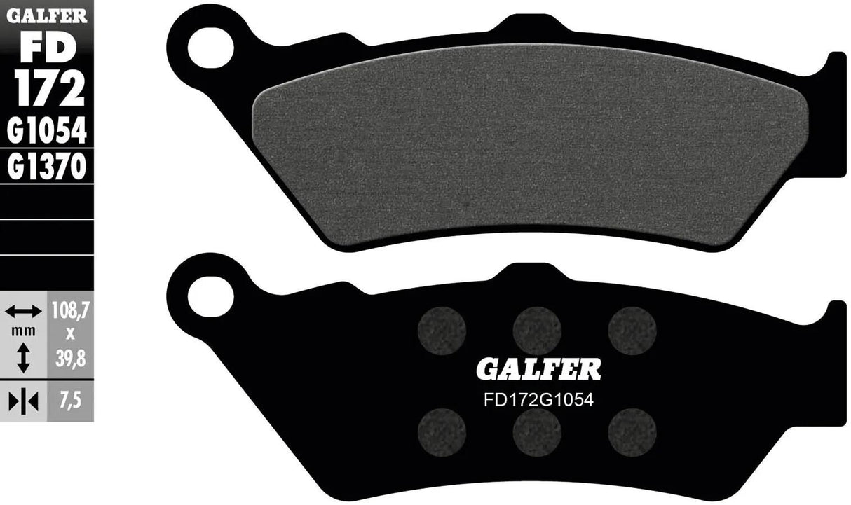 Galfer Bremsbeläge fd172 Bremsbelag fd172 g1054 organisch