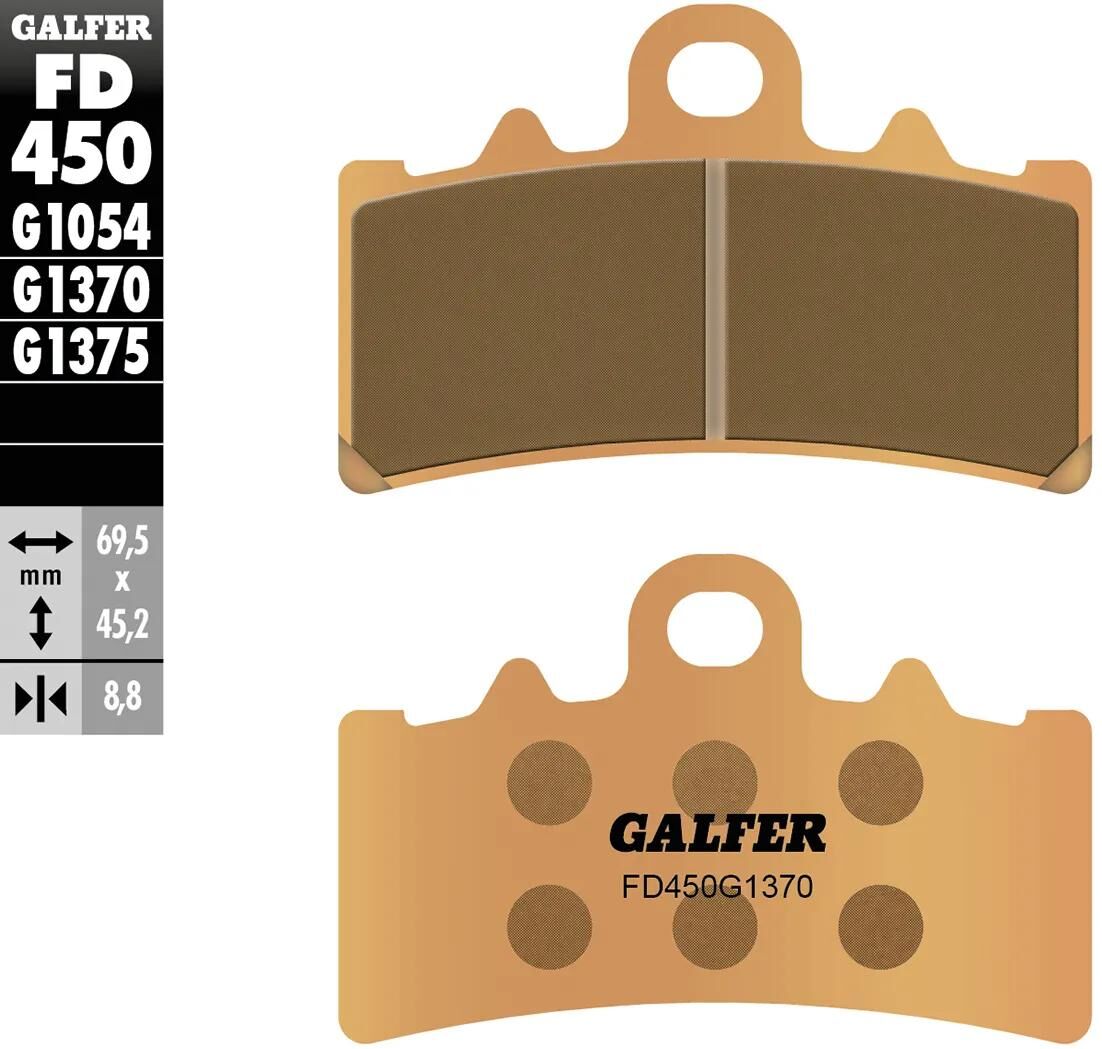 Galfer Bremsbeläge FD450 Bremsbelag FD450 G1370 Sint.Metal Street