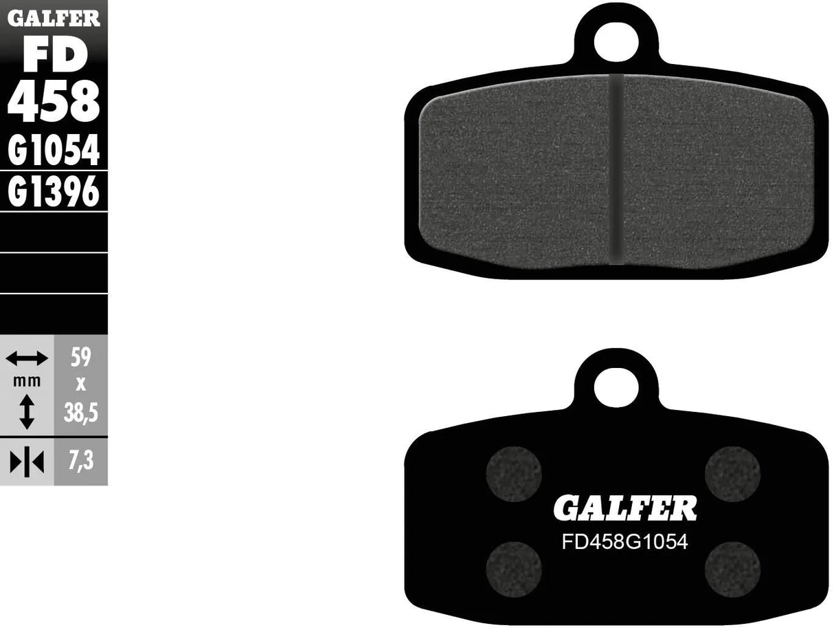 Galfer Bremsbeläge FD458 Bremsbelag FD458 G1054 Bio-Standard