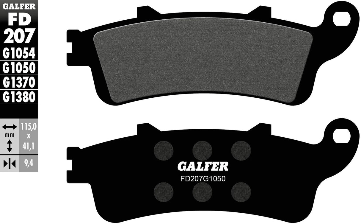 Galfer Bremsbeläge FD207 Bremsbelag FD207 G1050 Bio-Roller