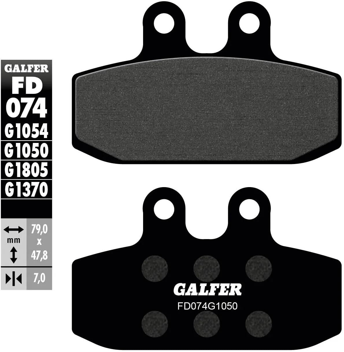 Galfer Bremsbeläge fd074 Bremsbelag fd074 g1050 organisch