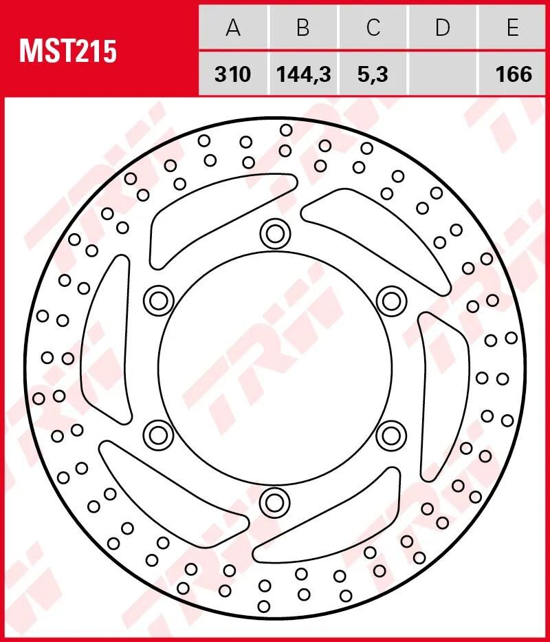 TRW Bremsscheibe MST215 vom Rotor MST215 starr