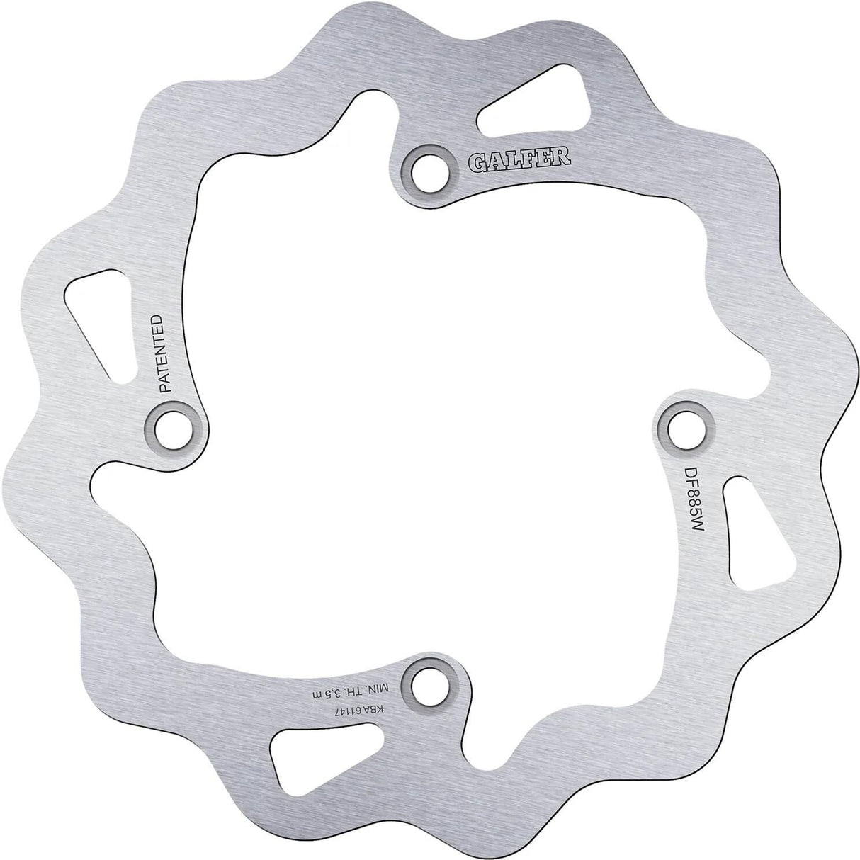 Galfer Wave-Bremsscheibe DF885 Rotor DF885 Typ W starr