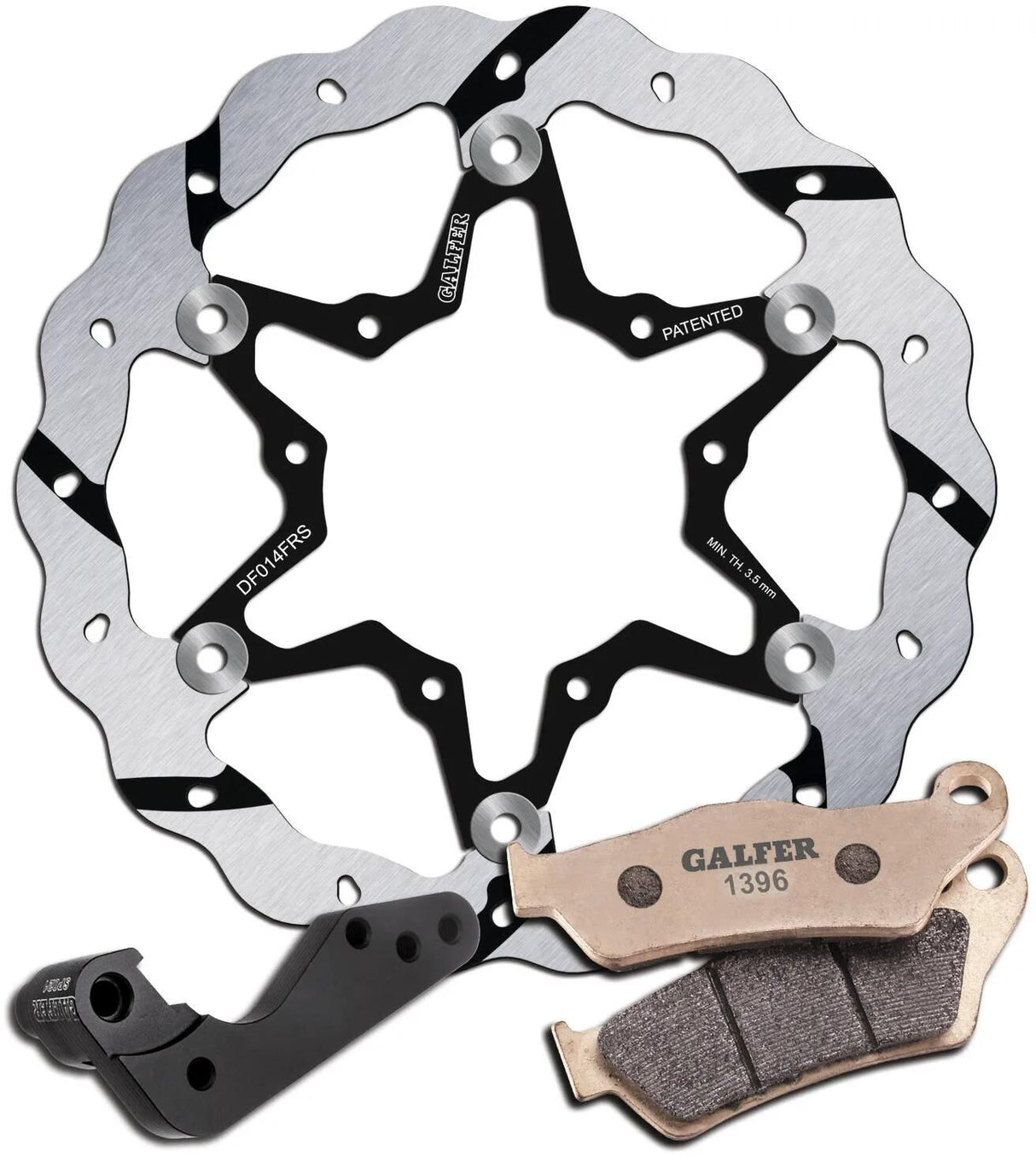 Galfer-Übergrößensatz kg606. Übermaßbausatz kg606 Typ RFS schwimmend gr: