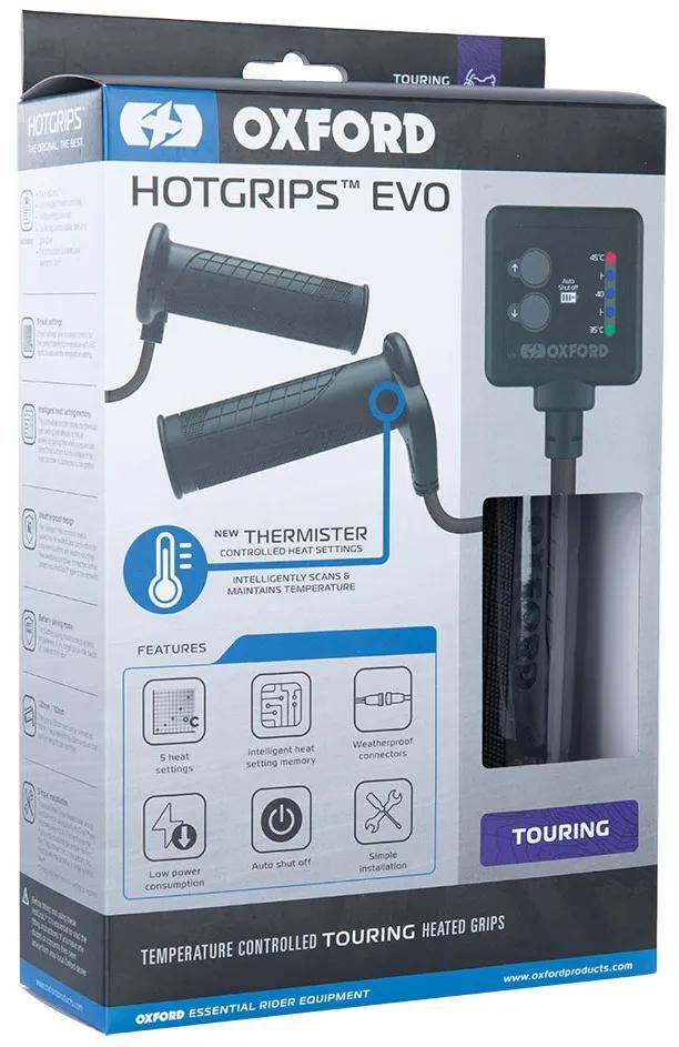Oxford-Heizgriffe hotgrips®evo. Heizgriffe Evo T 22+25mm offen 5-stufig
