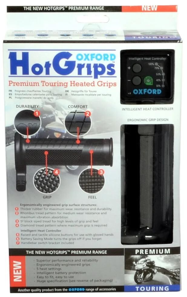 Oxford hotgrips®premium Heizgriffe Heizgriffe Pre T 22+25mm offen 5-stufig