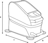 Oxford M4R Tankrucksack Tankrucksack M4R blau 4l Magnetgurte