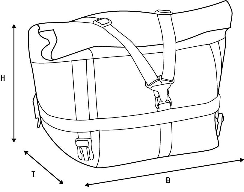 Oxford-Hecktasche Atlas T Advanced Atlas T-30 Advanced Tour Pack Schwarz