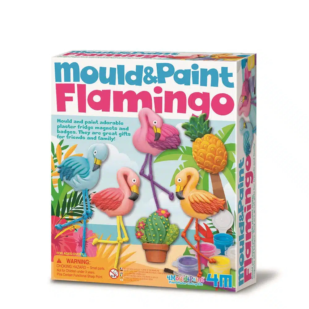 Dam 4m Flamingo-Gipsguss und Bemalung mit Magneten
