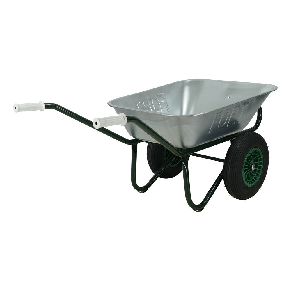 Fort Products Schubkarre 90l verzinkt 2 Räder 1