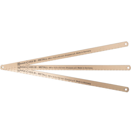 Connex Products Sägeblatt lose für Bügelsäge 300 mm Metall HSS 3 Stück