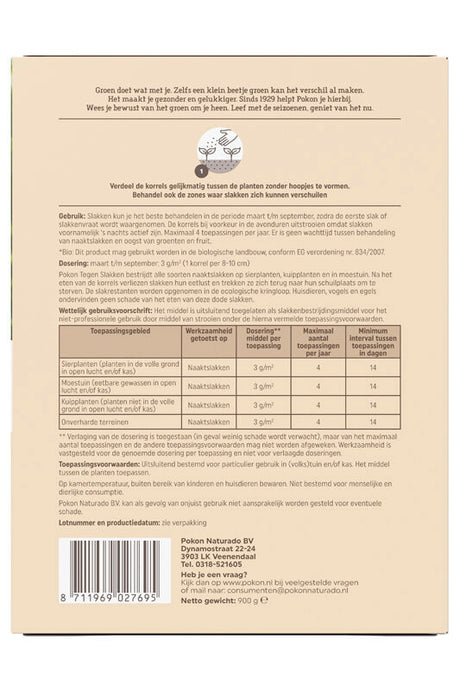 Pokon Produkte Bio gegen Schnecken Granulat 900gr