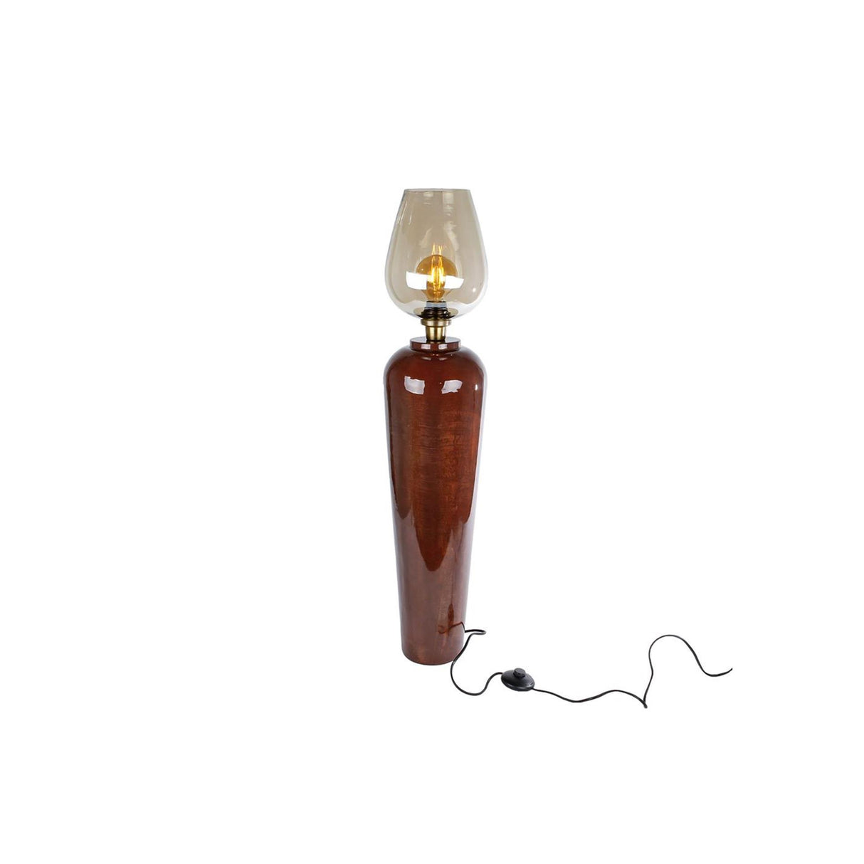 Lampe Martin Terra Glas Metall 95cm