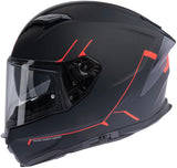 Spec-x Integralhelm SX-82.03 R2 Stinger Helm SX-82.03 R2 Schwarz Matt Rot XXL Pin Re