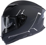 Spec-x Integralhelm SX-82.03 R2 Stinger Helm SX-82.03 R2 Schwarz Mattgrau XS Pin Re