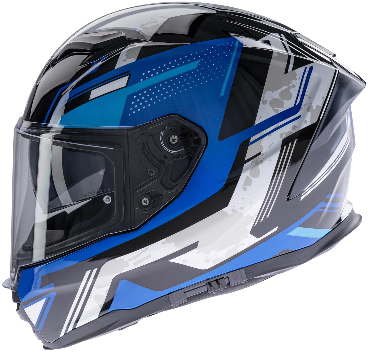 Spec-x Integralhelm SX-82.03 R1 Stinger Helm SX-82.03 R1 BL Schwarz Weiß S Pin lesen