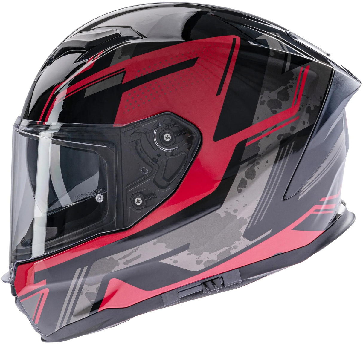 Spec-X Integralhelm SX-82.03 R1 Stinger Helm SX-82.03 R1 Rot Schwarz Grau XS Pinread